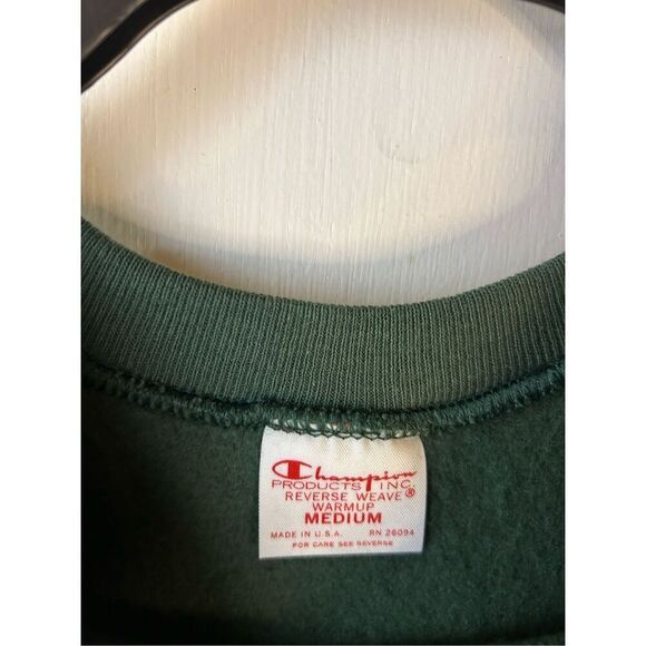 Champion reverse weave sweatshirt green medium m USA rn#26094 - Picture 4 of 7